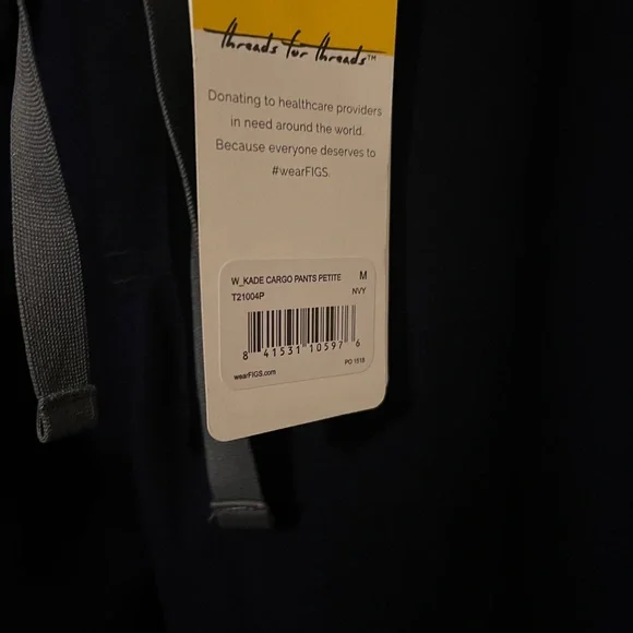 NWT Figs Navy Blue Bottoms - Picture 2 of 6